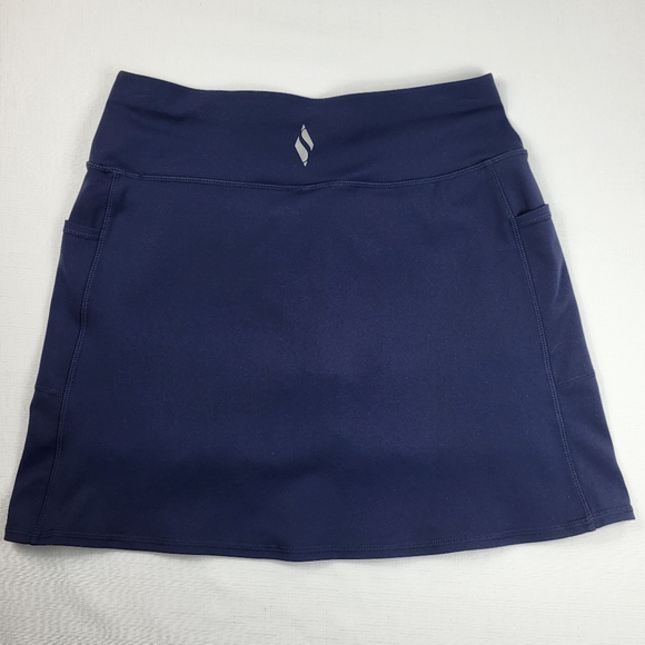 Skechers Los Angeles Navy Blue SKORT Womens Size S Pull-on Skirt with Shorts - Picture 5 of 12
